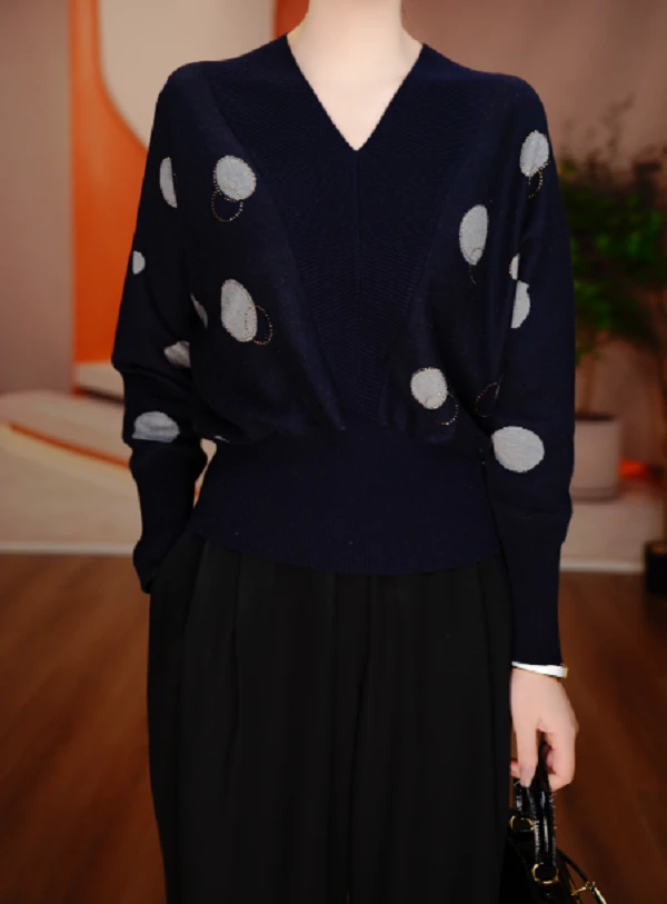 国颐 新款澳绒磨毛长袖气质显瘦百搭时尚轻奢立领小衫V25P917
