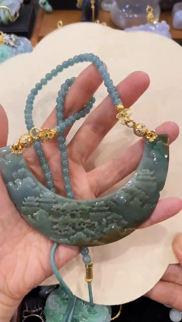 【闪购商品】翡翠颈饰未镶嵌国风