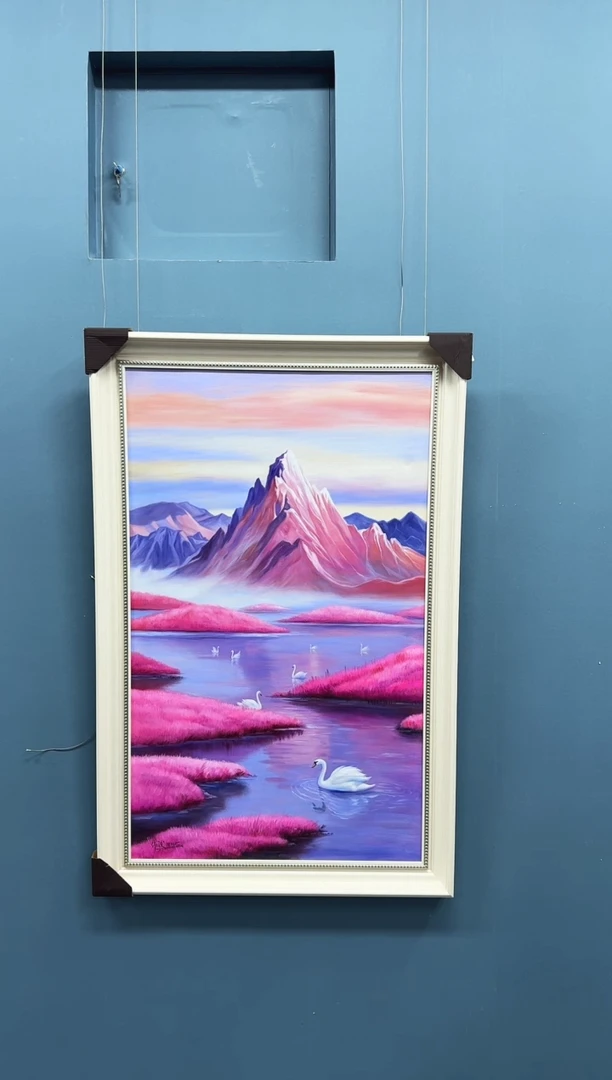 油画管伟骏精品天鹅油画 60*100作品40