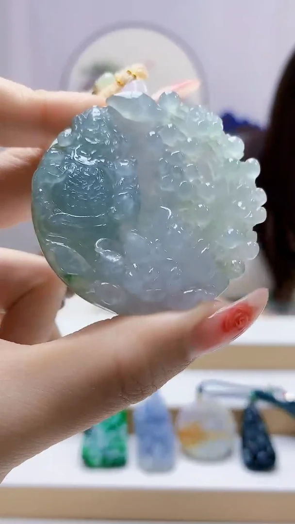 未镶嵌定制翡翠3099ty-毛货挂件141