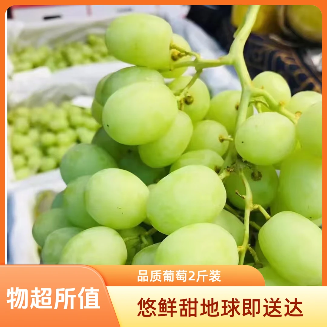 【悠鲜品质】甜地球葡萄2斤装~达达闪送1-2小时达