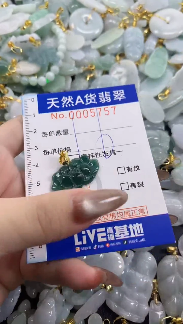 翡翠未镶嵌颈饰天然A货翡翠