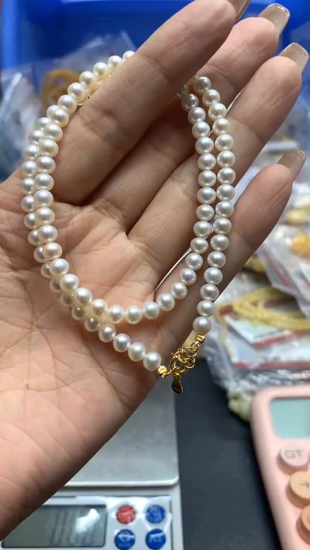 银S925镶嵌淡水珍珠珠宝奇石2697