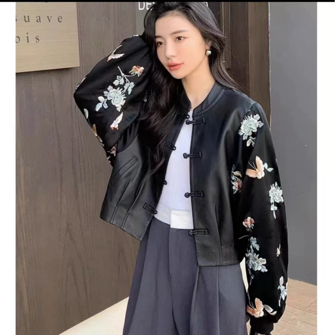 2025新款休闲时尚宽松洋气国风外套（刺绣外套）