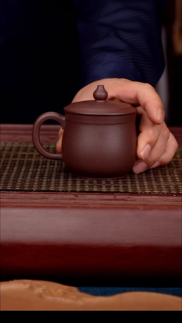 茶盏陈富才原矿紫砂壶