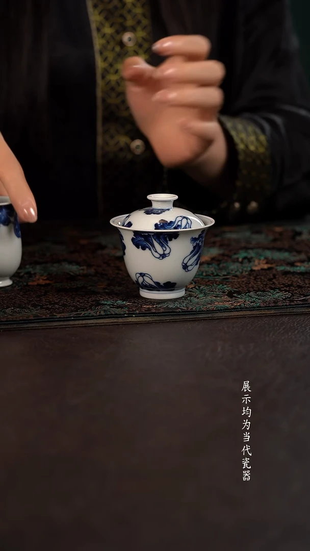 洪印慕明白菜小盖碗