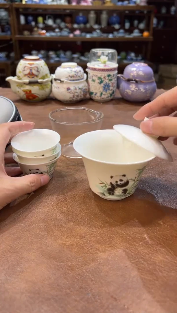 真的很便宜超好看会开片的旅行茶具