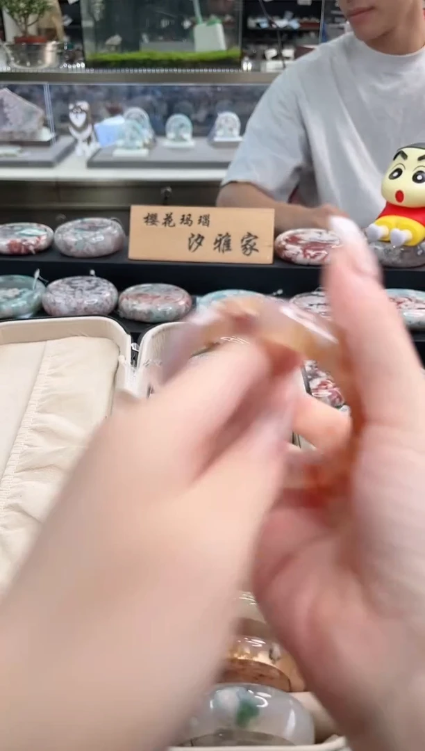未镶嵌手镯石英质玉尘*丷圈口（赠品镯心）
