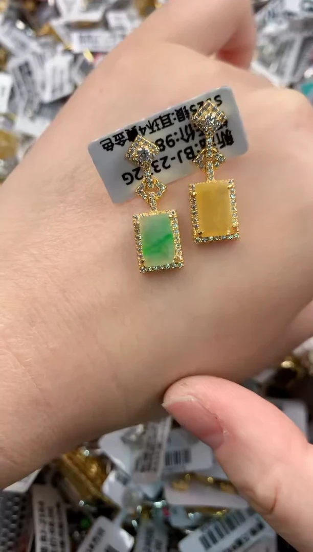 银S925镶嵌戒指翡翠999----4