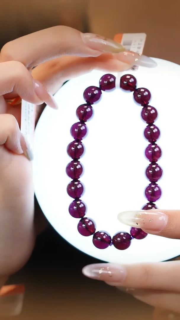 石榴石手串未镶嵌Q石榴石手串9m+ JP50147宋