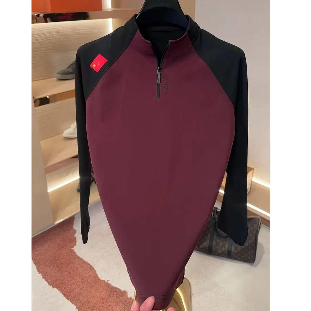 2025冬季新款运动款拉链长袖休闲立领宽松型T恤修身型李-壹品7