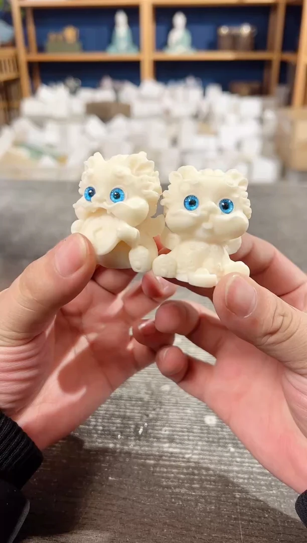 【闪购商品】其他象牙果貔貅摆件2只装