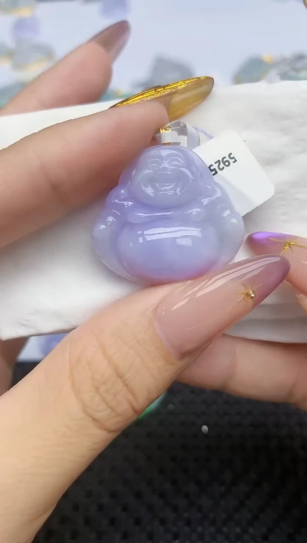 翡翠18K金镶嵌颈饰163   天然翡翠A货  百元以上9米证书费自理