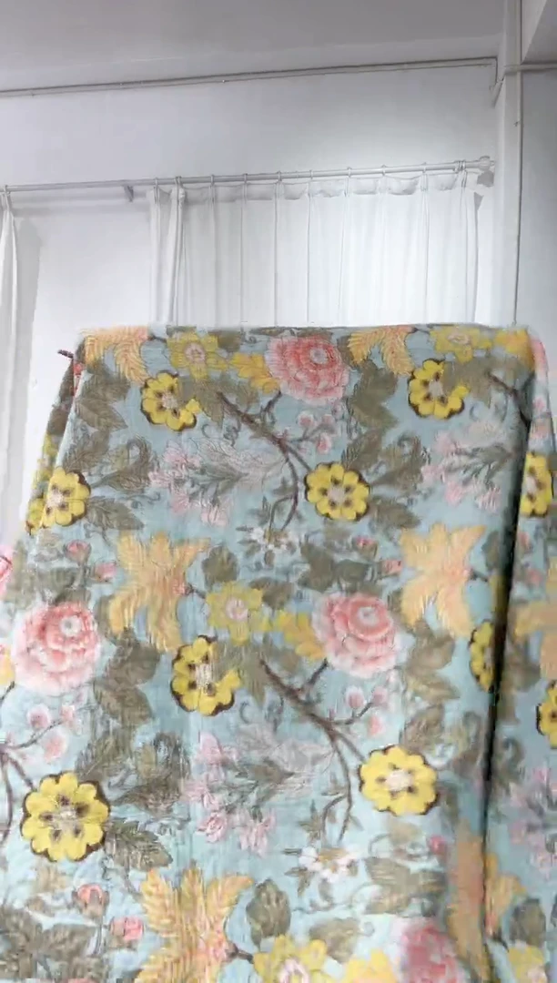 棉230*250纯棉床盖120号微瑕