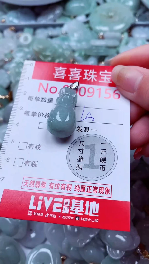 吊坠(不含链)未镶嵌翡翠9156