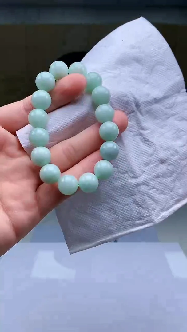 【闪购商品】定制翡翠未镶嵌5152bb-毛货手串38