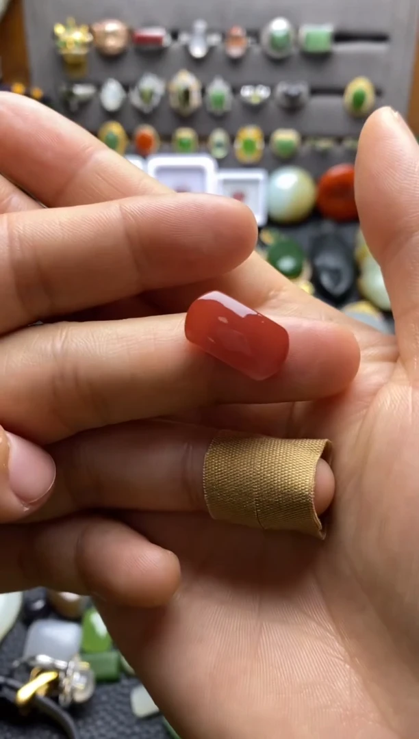 未镶嵌南红玛瑙珠宝半成品南红戒面