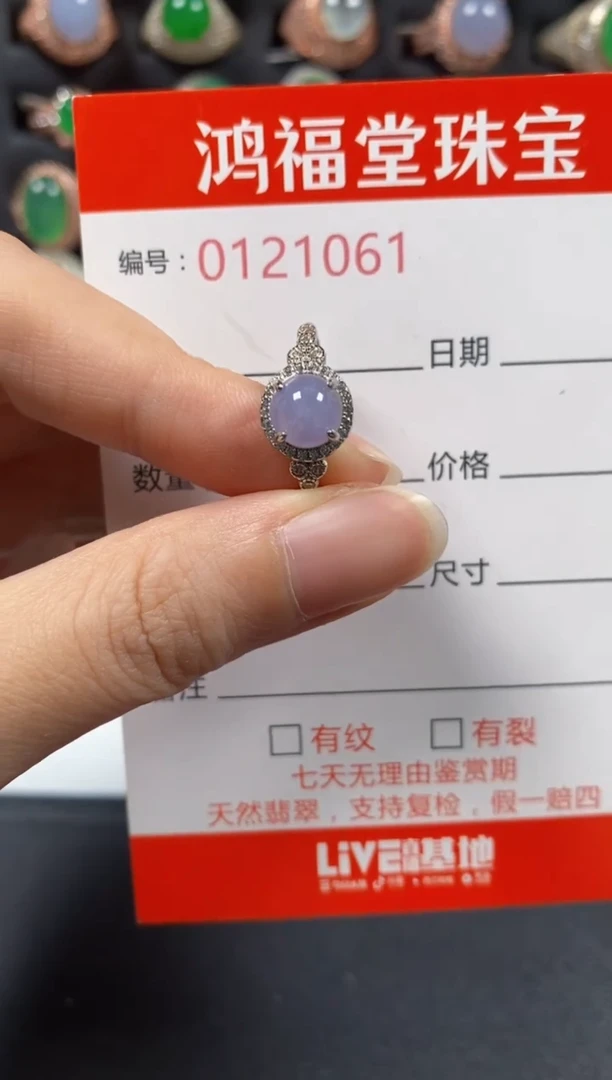 银S925镶嵌戒指翡翠1061