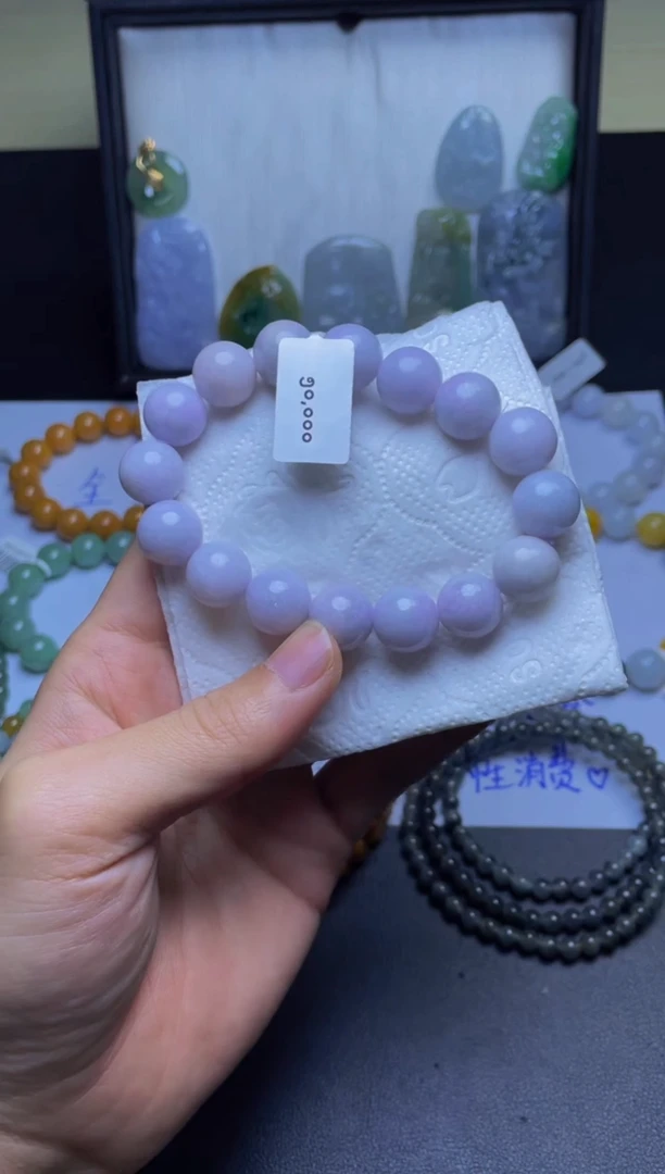 未镶嵌定制翡翠珠串