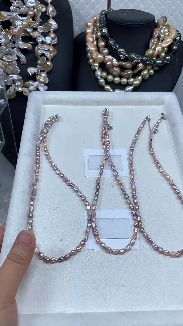 未镶嵌淡水珍珠项链【纯恬巴洛克饰品】（多样性发货发一）