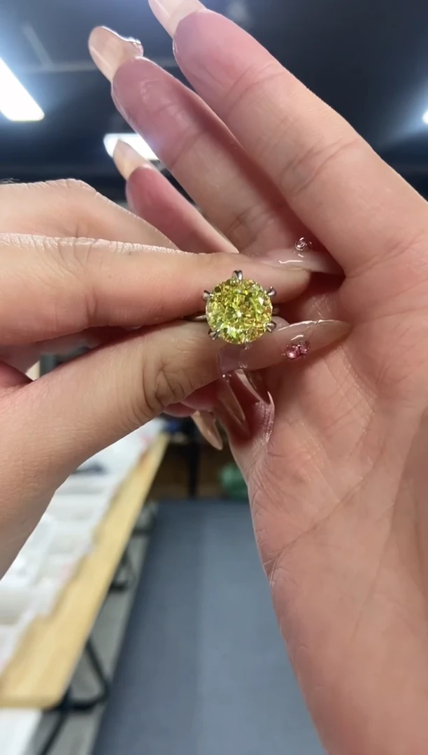 【闪购商品】橄榄石戒指未镶嵌多样性发其一颜色微差