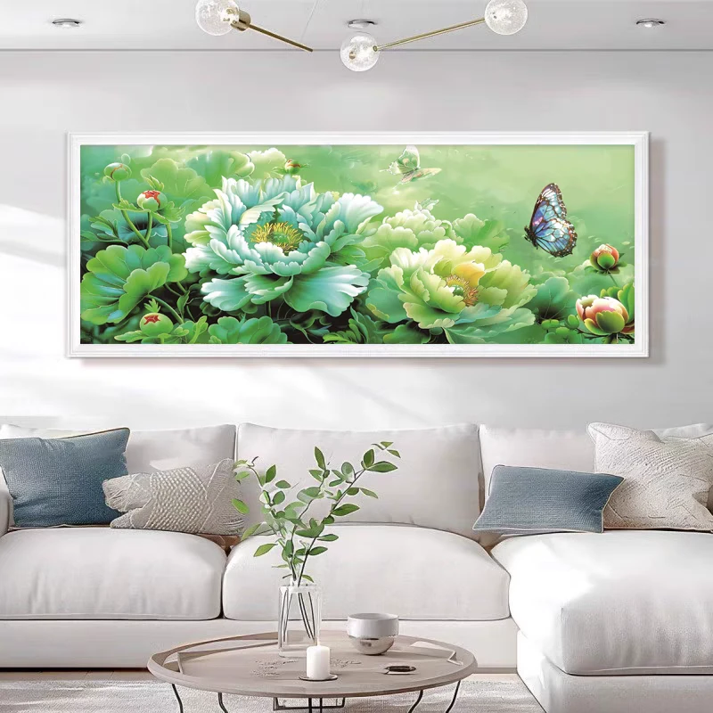 明翠欲滴2024新款十字绣大格36色手工绣230*100【送彩虹针一包】