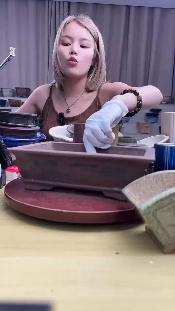 紫砂花盆紫砂花盆微瑕