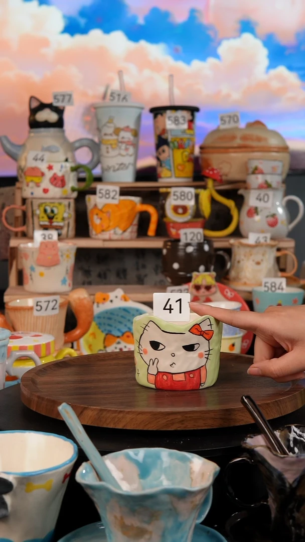 陶瓷双饮款景德镇手工陶瓷