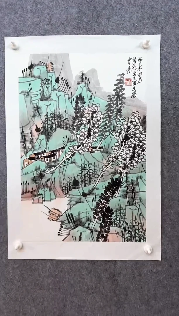 国画ST-ZLT老师山水作品