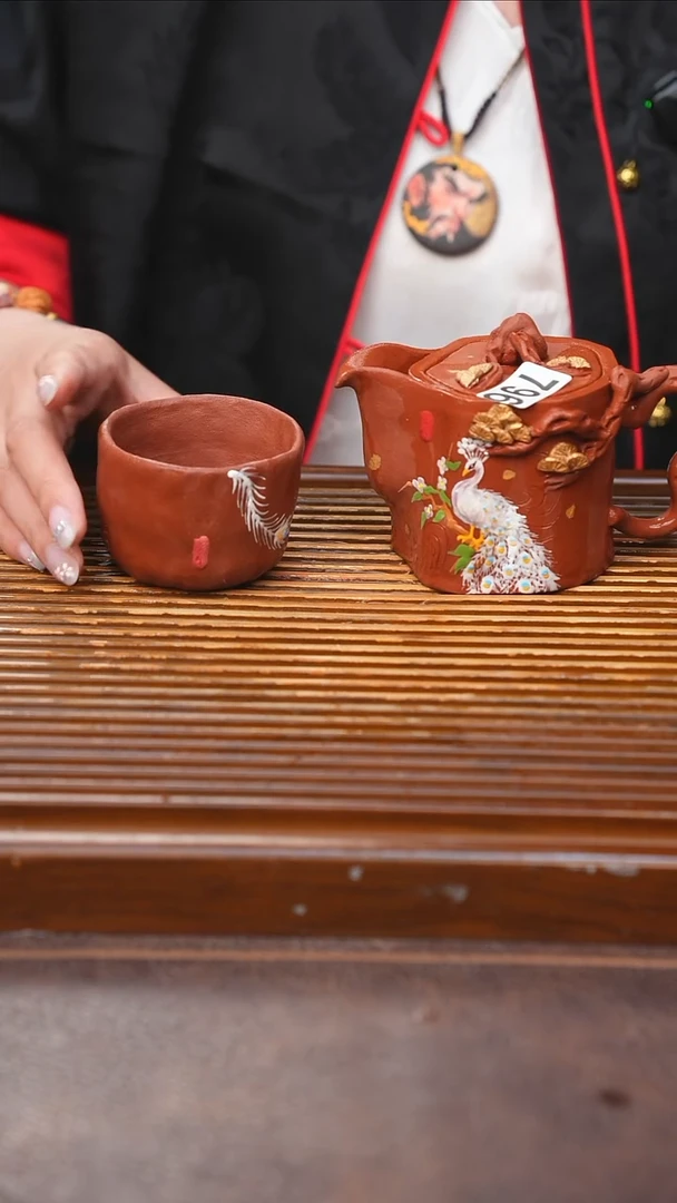 万古烧粗陶手工茶具