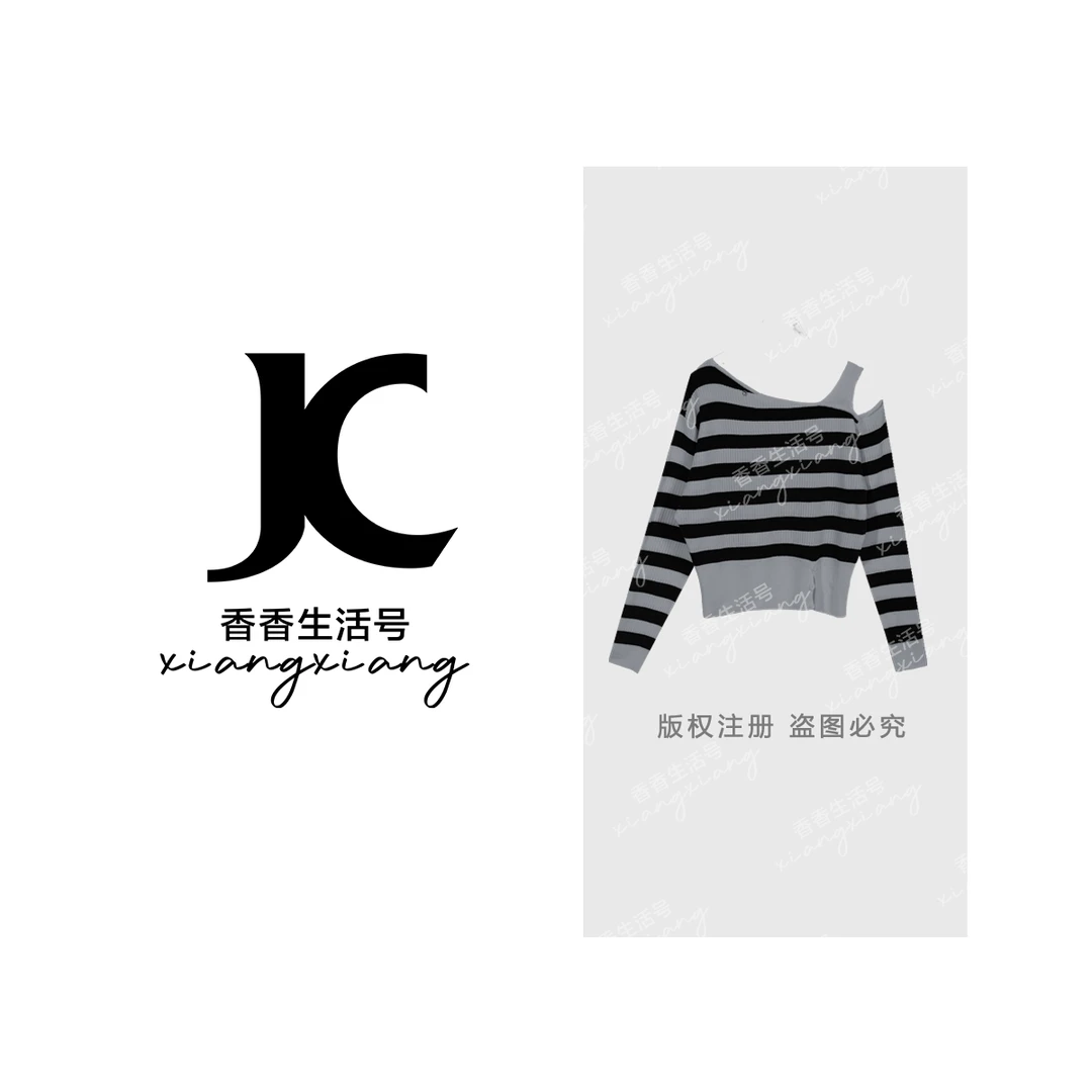 【婷婷专属】“时尚旋律”2025春款欧若风洋气斜肩吊带针织女装YN9225