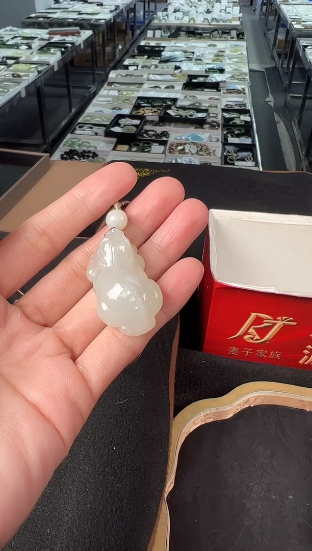 吊坠(不含链)未镶嵌和田玉多样性发1