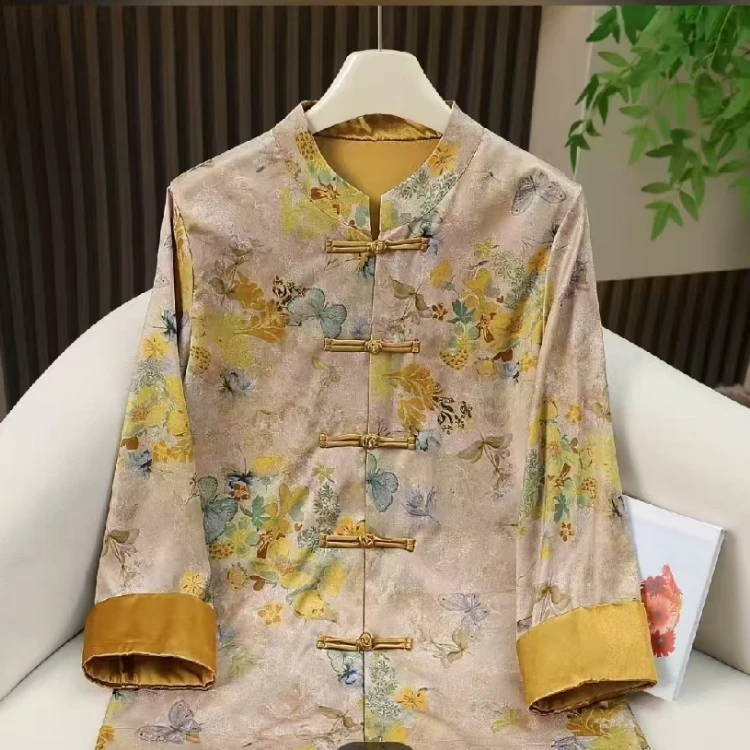 新中式国风盘扣洋气外套c44