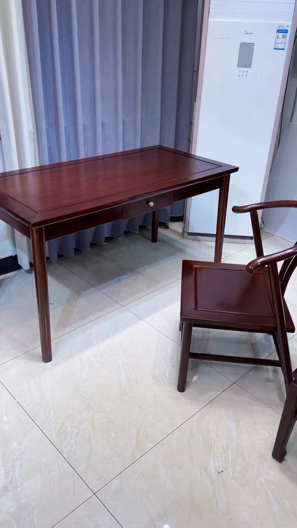 黑酸枝木类成套家具书桌两件套