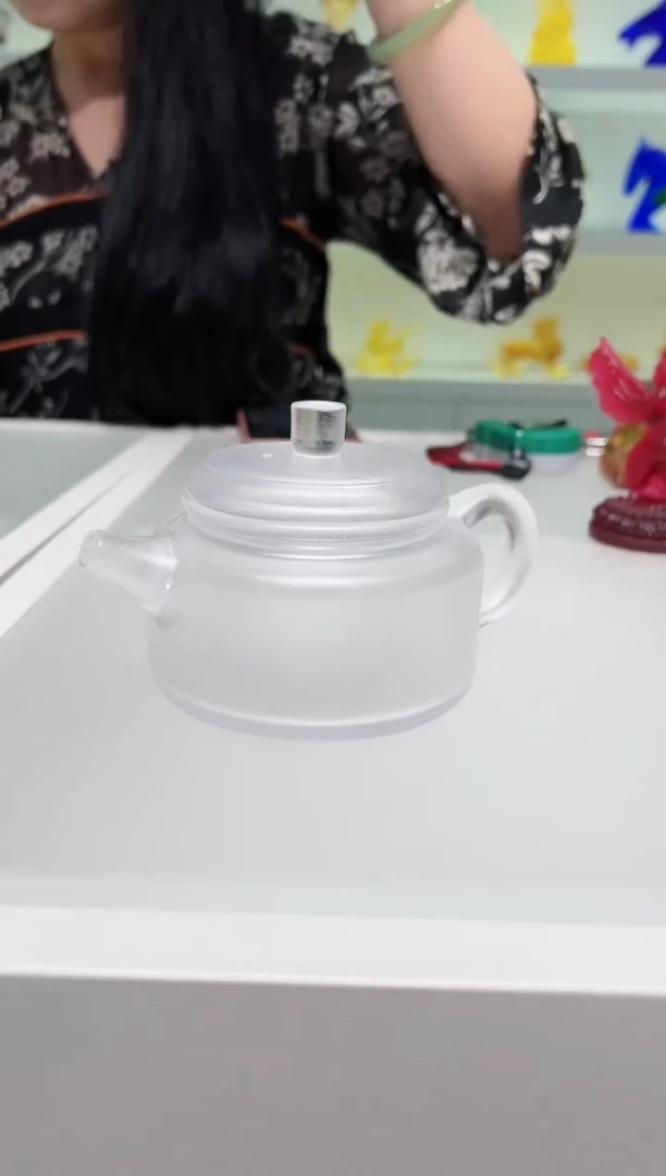琉璃手工艺品古法琉璃茶壶