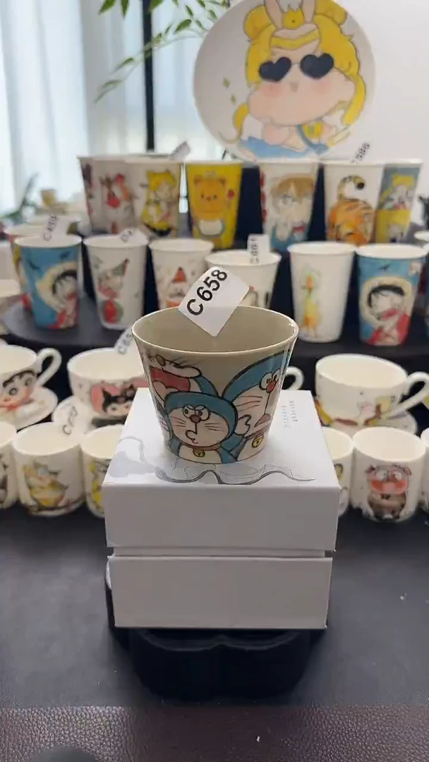 纯手工纯手工绘制陶瓷杯658