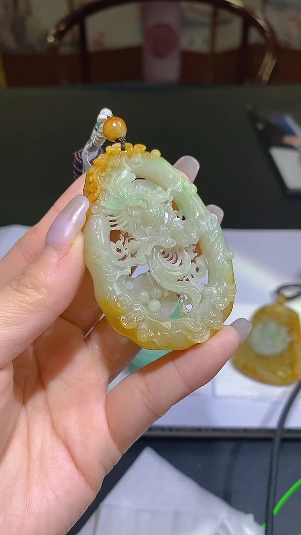 定制翡翠未镶嵌38/0526/W/凤凰