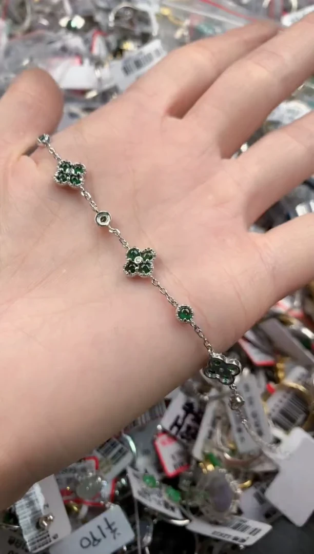 银S925镶嵌戒指翡翠10-10-10     7