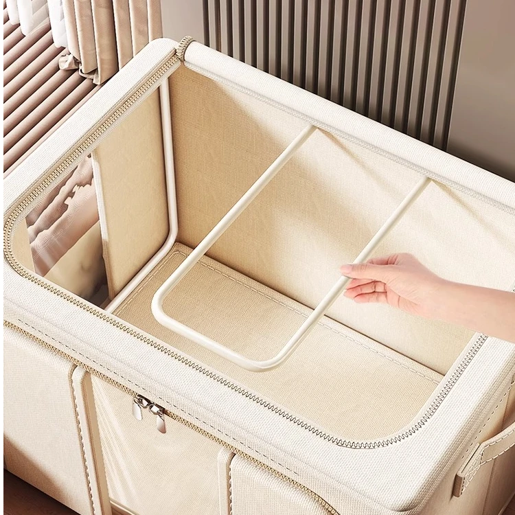 衣服收纳箱家用大容量衣柜装衣物整理神器布艺折叠储物筐