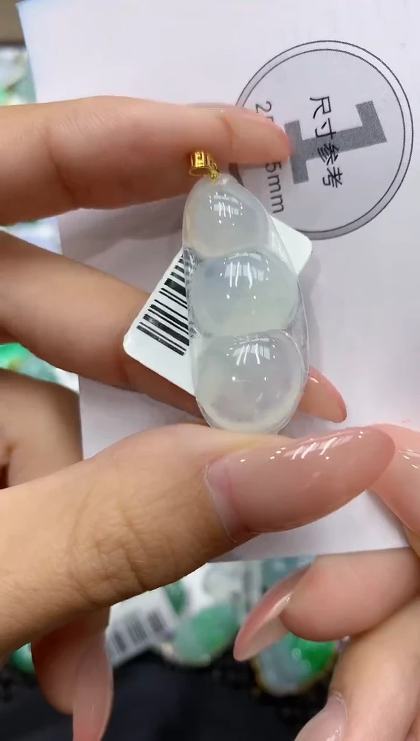 颈饰18K金镶嵌翡翠11111111