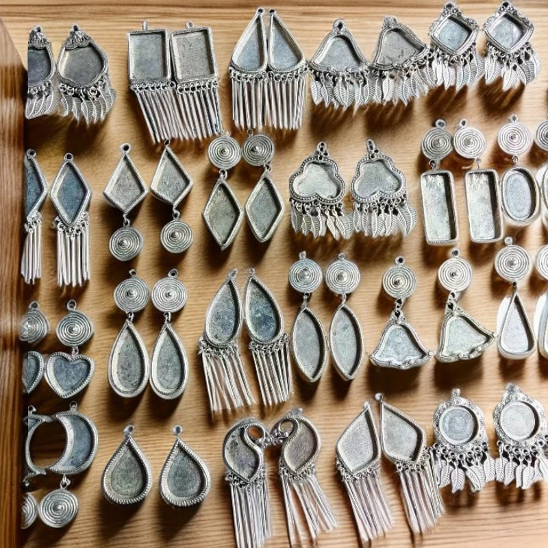 925银银制品 五定制戒指托003款饰品