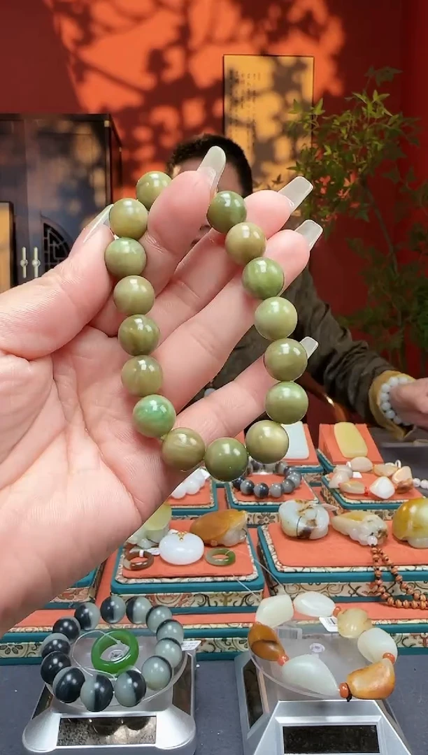 【闪购商品】和田玉手串未镶嵌手串卡12