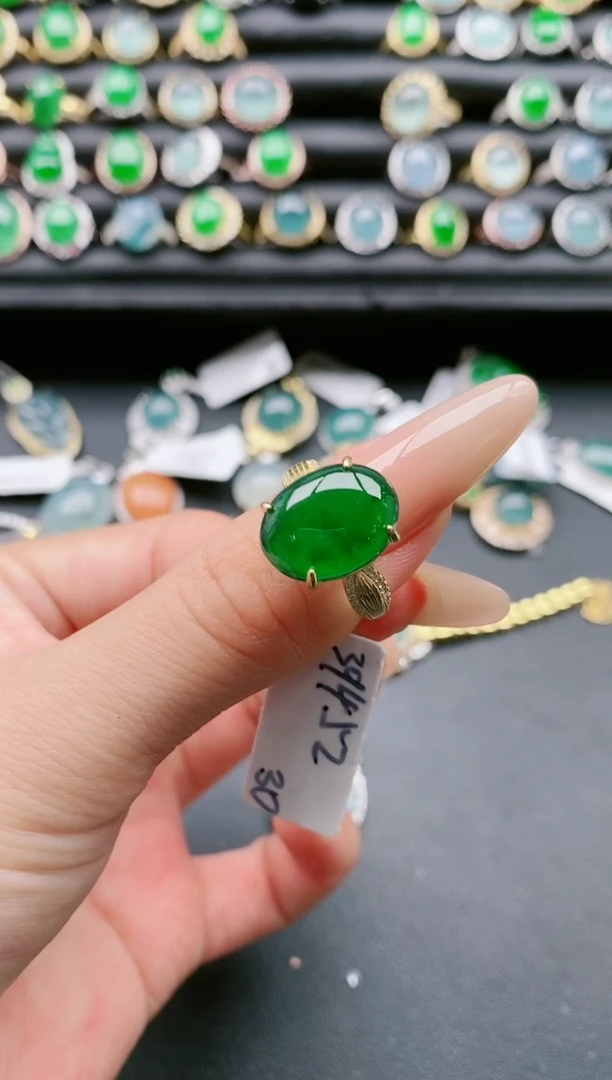 【闪购商品】翡翠戒指银S925镶嵌1111111