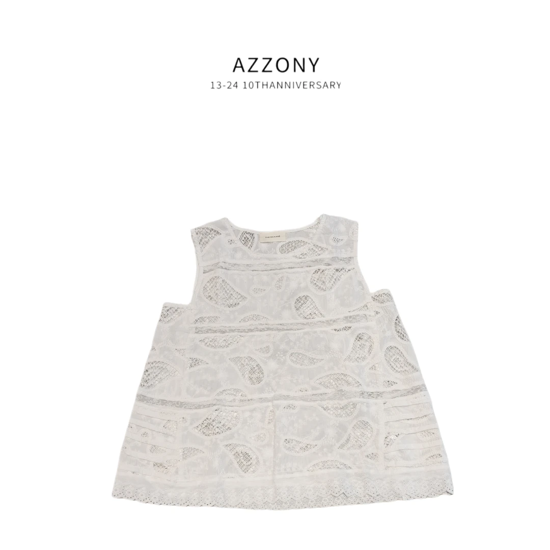 Az LongQuan 蕾丝花边背心 设计师新款百搭休闲背心 th4119