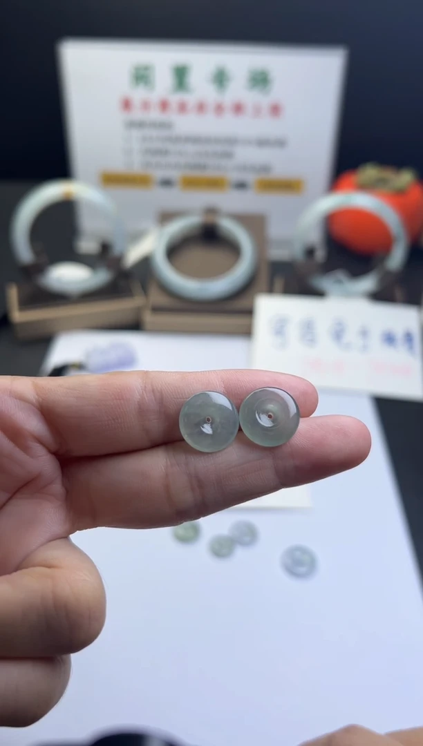 翡翠散珠天然缅甸翡翠平安扣买断不退换