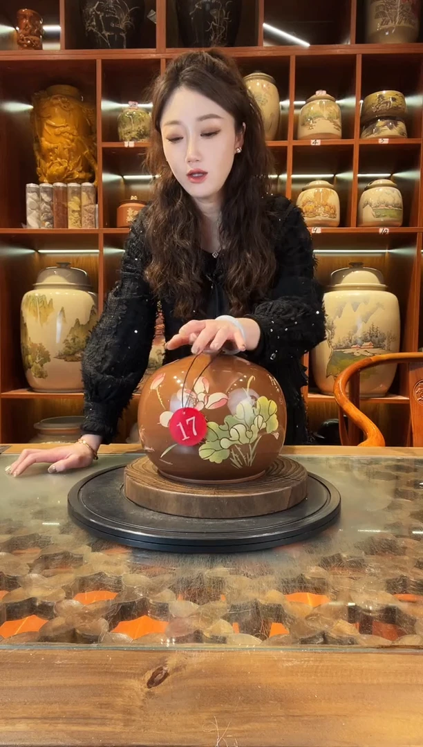 罐星*云南建水紫陶茶罐@17