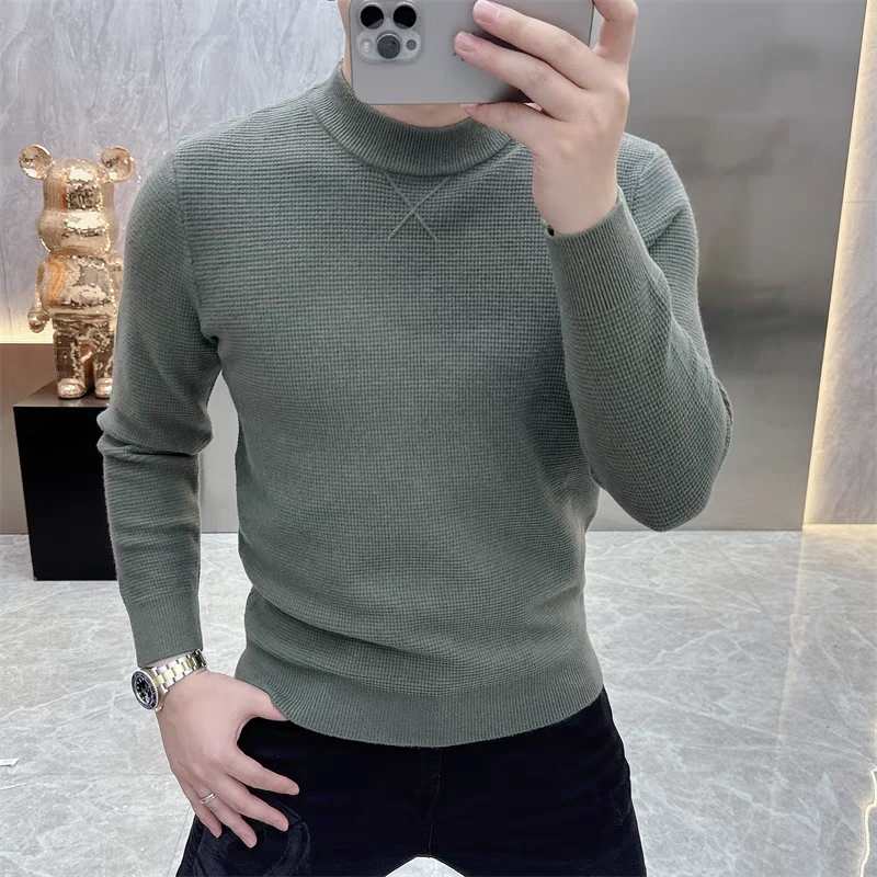 度尚-2025秋冬季新款高品质轻奢时尚修身百搭长袖针织打底衫毛衣