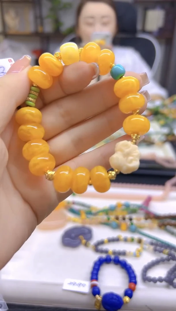 未镶嵌蜜蜡手链DIY款S659