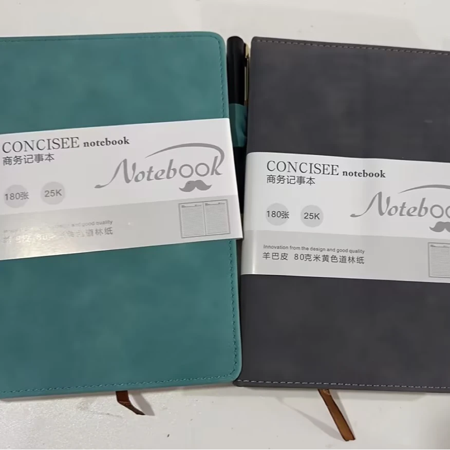 1-1  A5羊巴硬面笔插本 颜色随机/2本装  瑕疵 介意勿拍