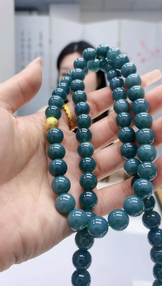 【闪购商品】定制翡翠未镶嵌0405lr-毛货珠链60
